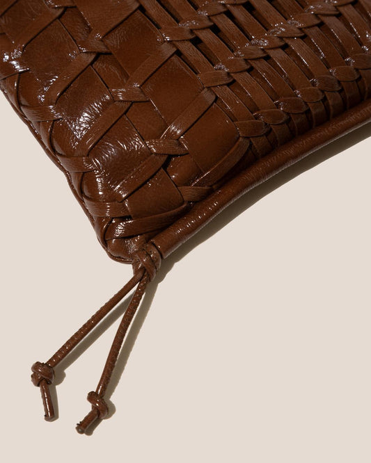 Hereu Crossbody Bags TRENA MINI CRINKLED GLOSSY - Flat Square Crossbody Bag - Women/Men
