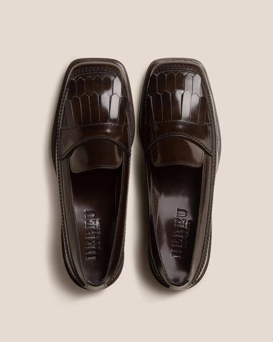 Hereu Loafers AINA POLISHED - Fringed Slip-On Loafer - Women